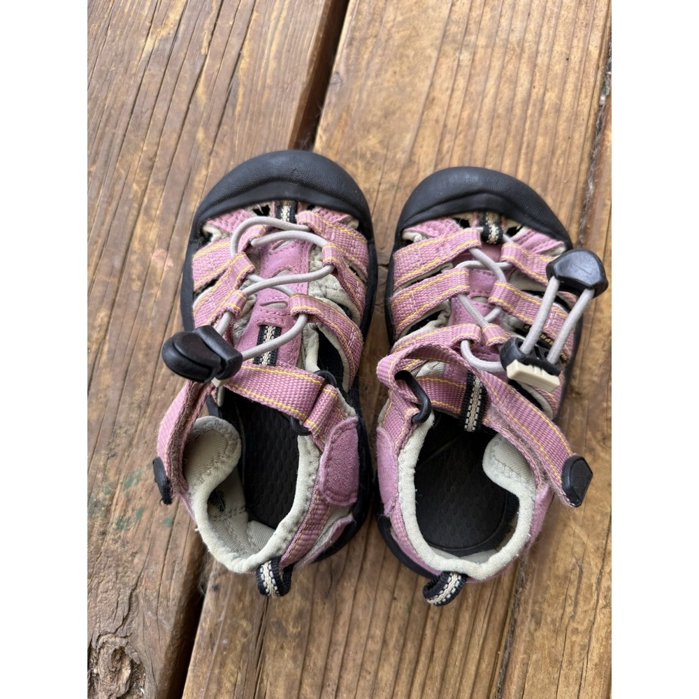 Keen Kids Pink and Black Closed-Toe Sandals